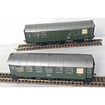 2 x 3-assige personenwagens