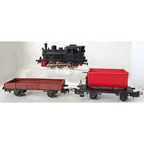 Loc en twee wagons