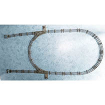 Railkavel 11, Ovaal met wissels en stootblokken