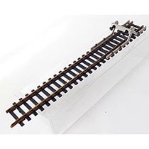 Rail met stootblok