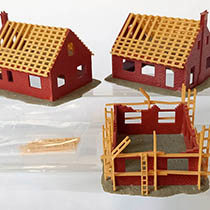 D56 - 3 huisjes in aanbouw