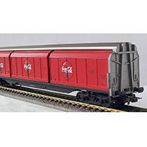 Coca Cola grootruim schuifwandwagen type Habis of Hbbills met