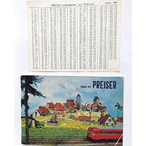 Preiser 1969/70 Duits met NL prijslijst