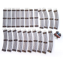 Kavel rail en stootblok