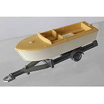 Aanhanger met motorboot